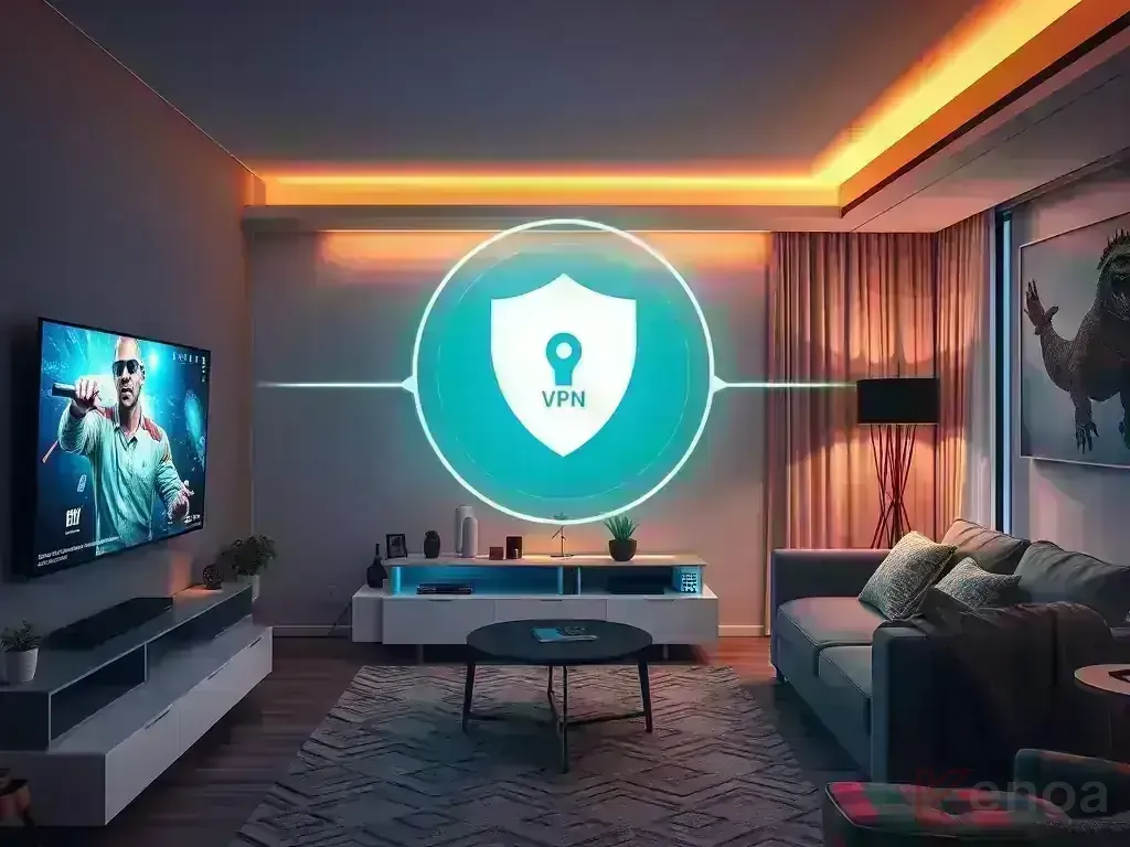 Secure streaming setup with VPN and security features