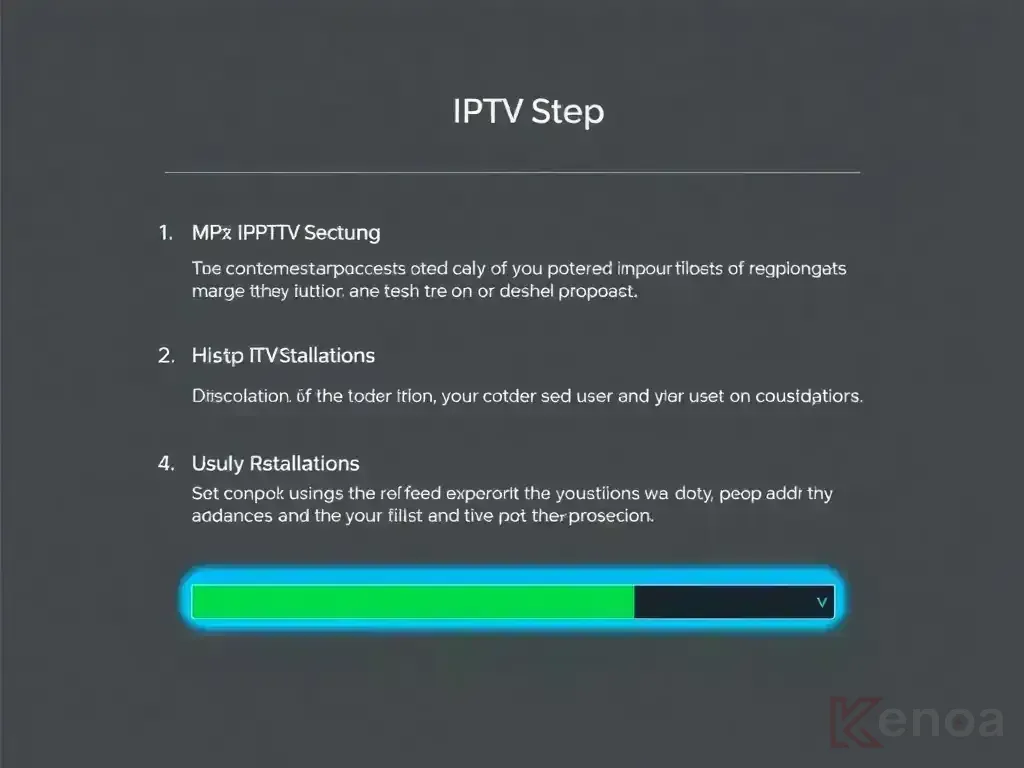 Step-by-step setup process for KenoaTV