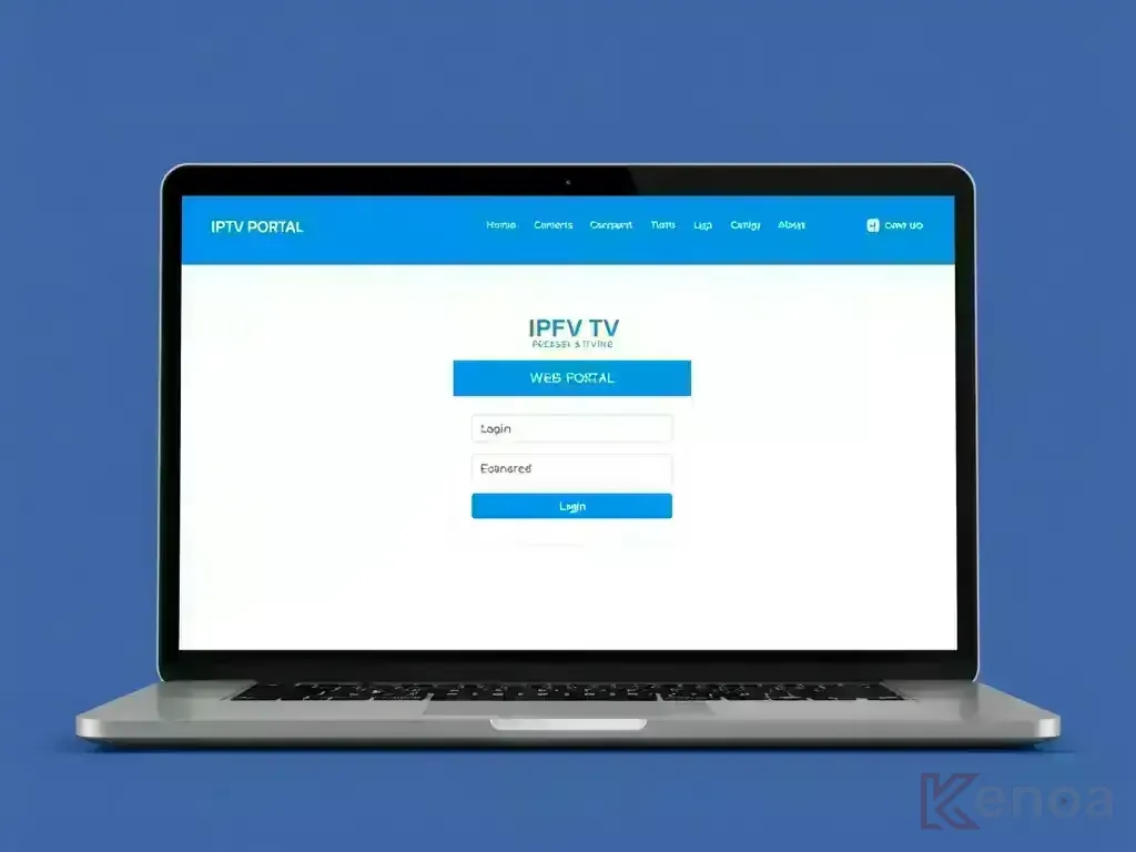 KenoaTV web portal login interface
